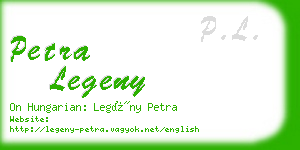 petra legeny business card